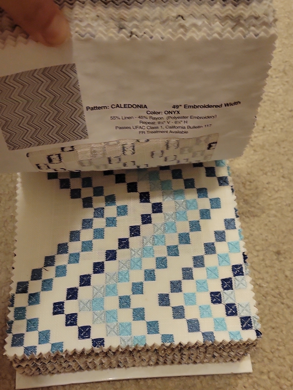 NORBAR Avatar Embroidered Fabric Huge Swatch Book - Picture 4 of 10